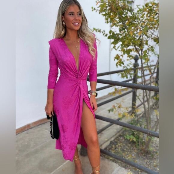 Zara Jacquard Dress Shoulder Pads - Picture 4 of 8